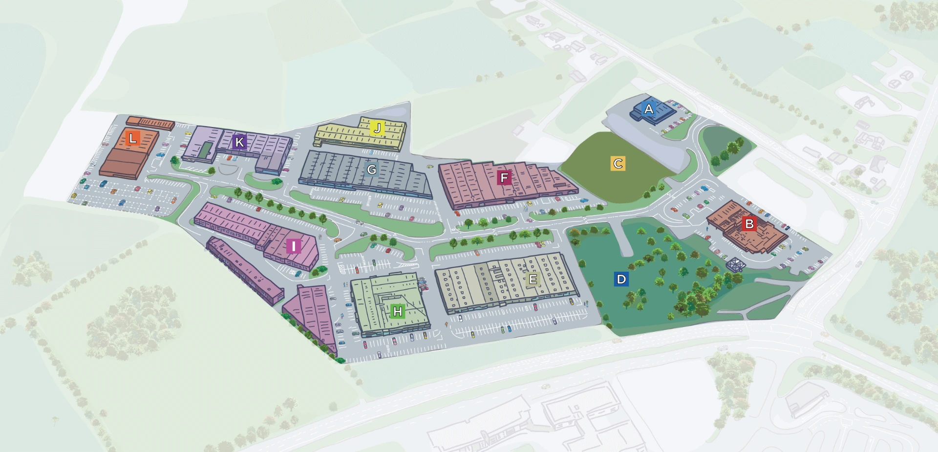 BriarHill Business Park Sitemap